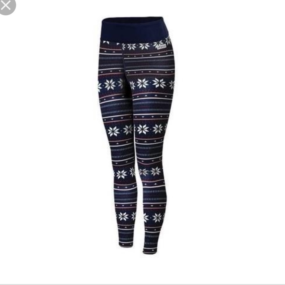 Terramar Fleece Leggings Holiday Print